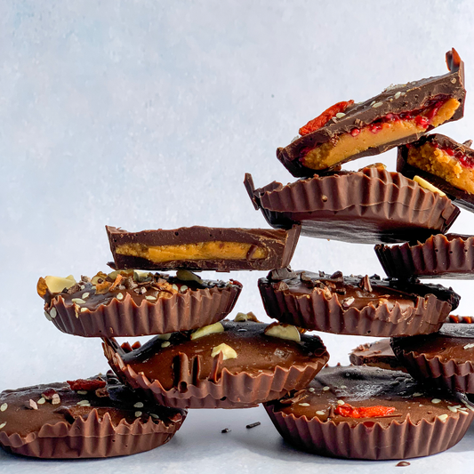 Peanut Butter Jelly Superfood Cups