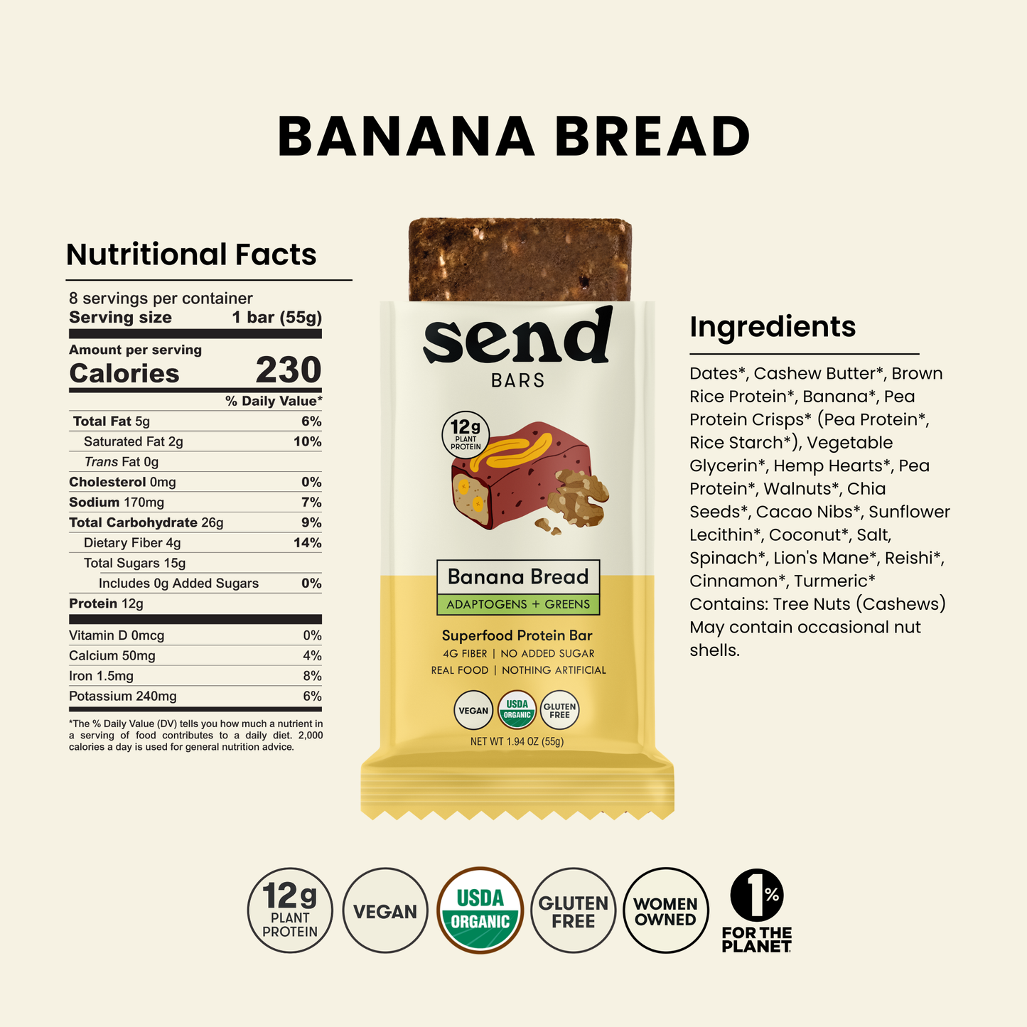 Organic Banana Bread