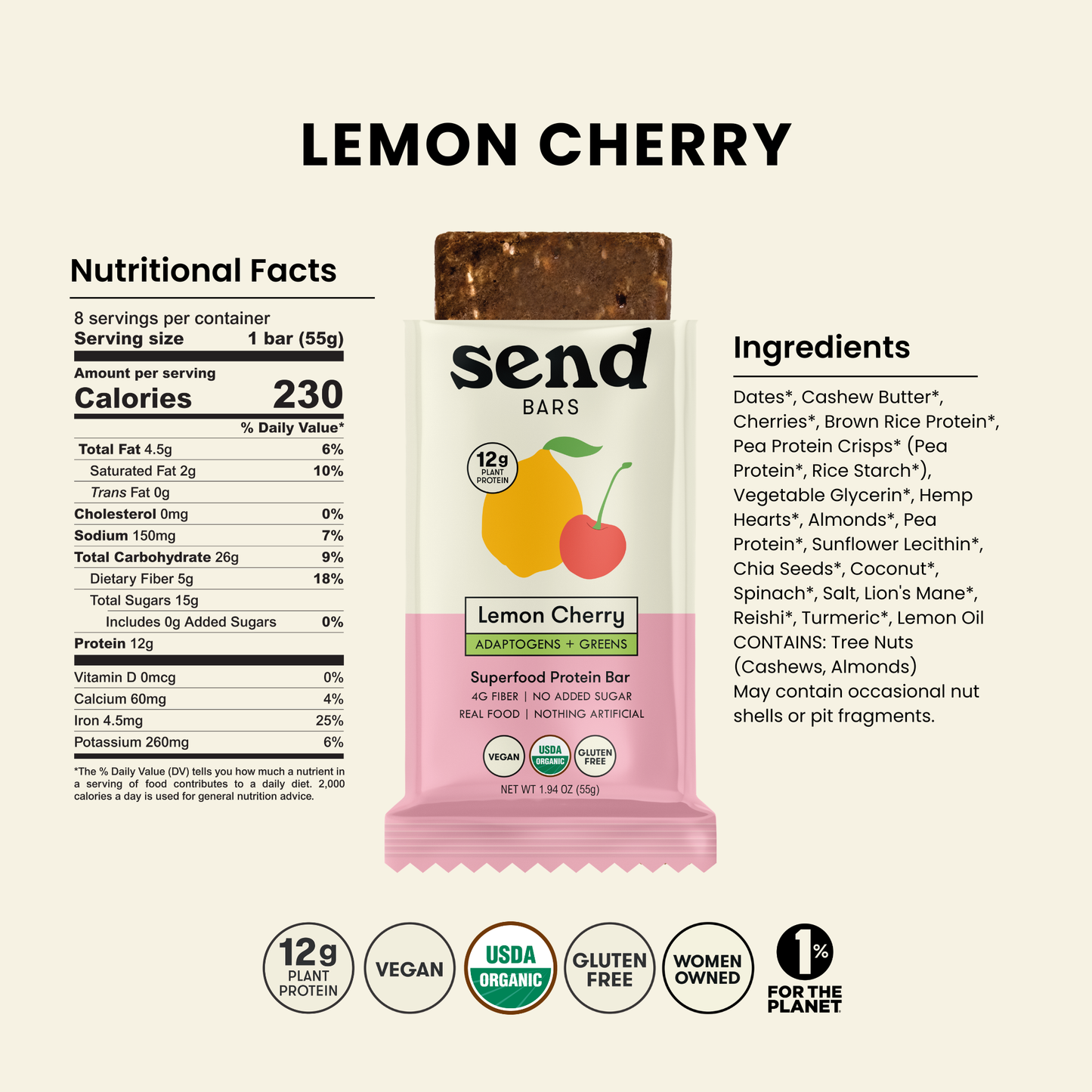 Organic Lemon Cherry