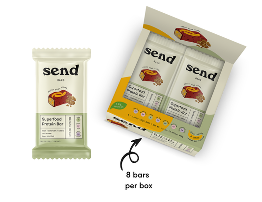 Banana Bread SEND bar box packaging